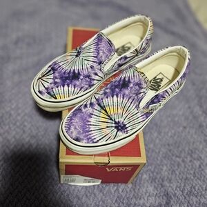 Vans Multicolor Tie-Dye Slip-On Shoes